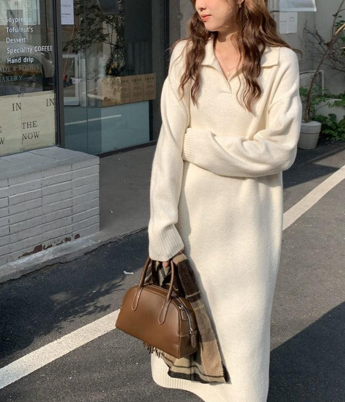 LP | Knit dress with long sleeves