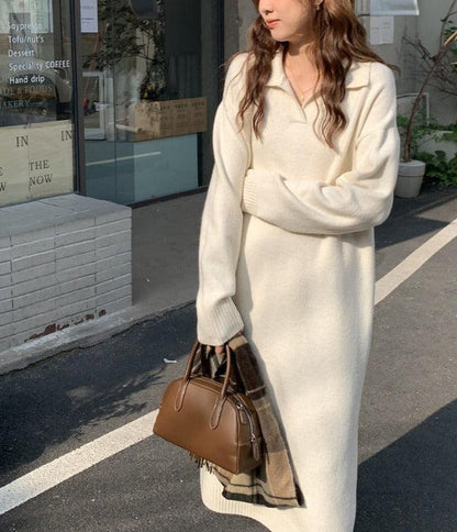 LP | Knit dress with long sleeves