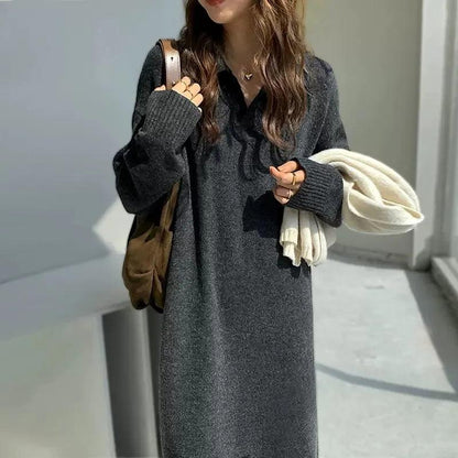 LP | Knit dress with long sleeves