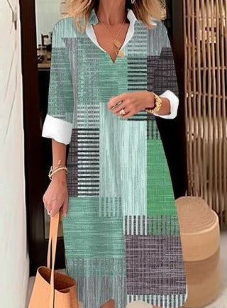 Mc | elegant dress with windblown shirt