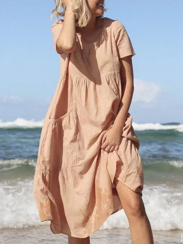LP | Comfortable linen dress with pockets