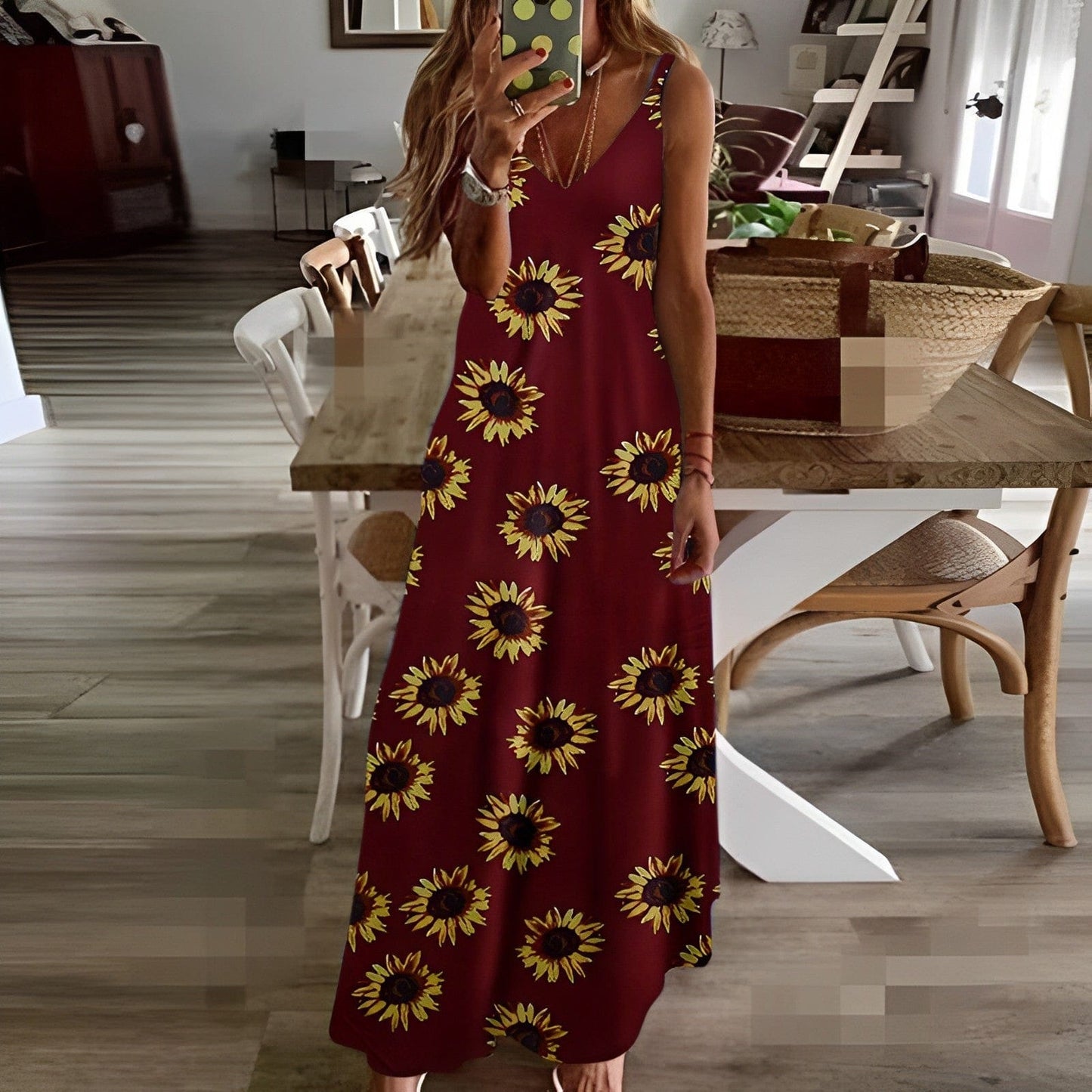 LP | sleeveless spaghetti dress