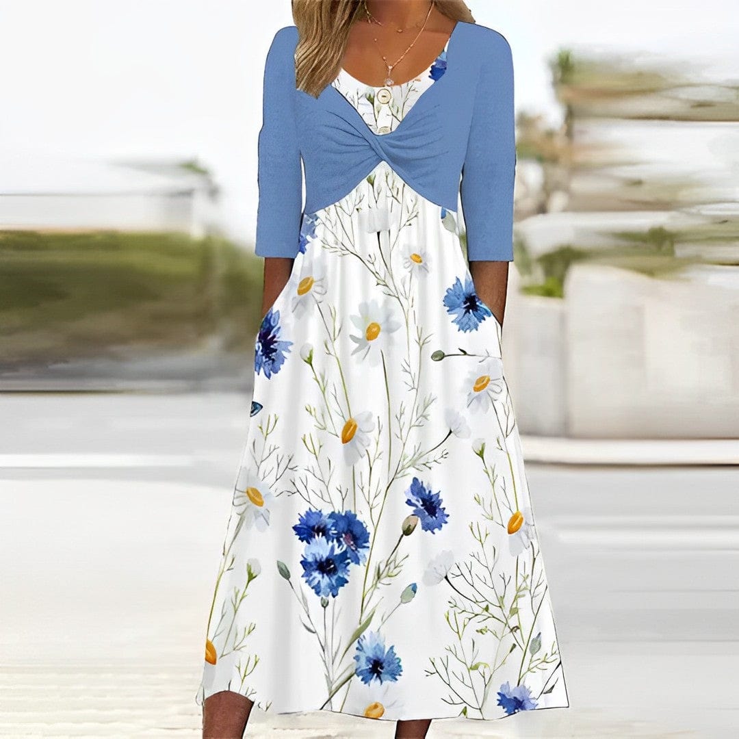 LP |Elegant blue floral dress
