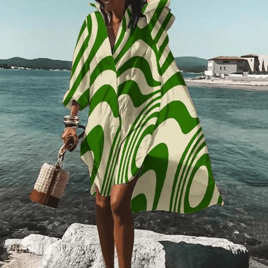 Stylish Unique Print Knee-length Dress