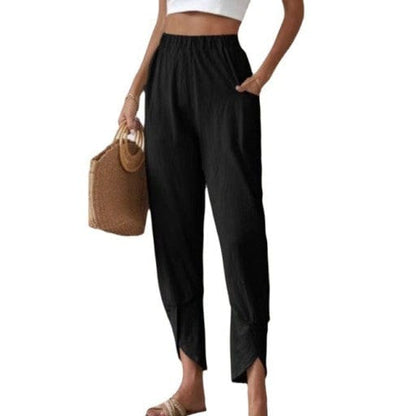 LP | Women's pants with irregular cuffs