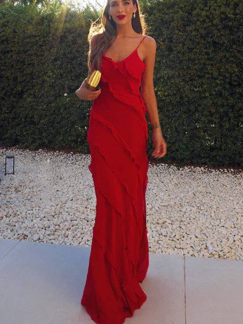 Mc | elegant dress with ruffles