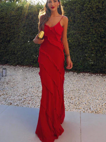 Mc | elegant dress with ruffles