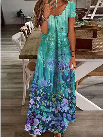 LP | Maxi dress for women with floral print, perfect for summer