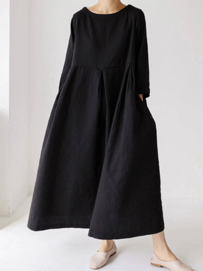 LP | Wide dress with slit pockets
