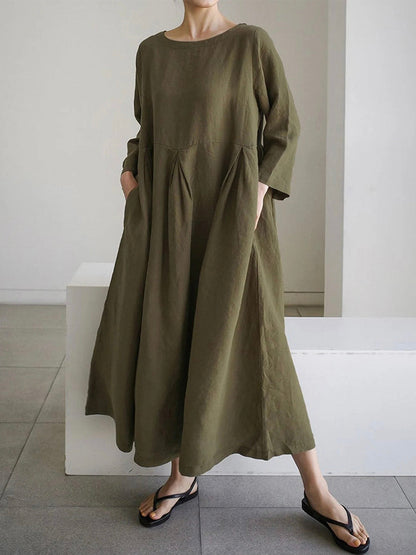 LP | Wide dress with slit pockets