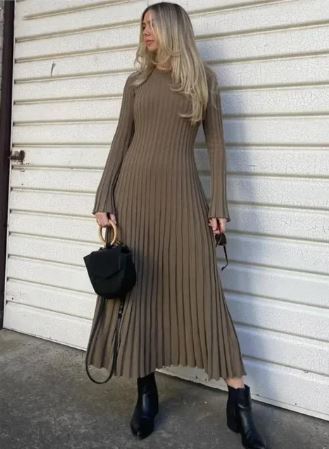 Mc | Long knit dress for women
