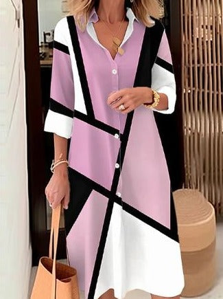 Mc | elegant dress with windblown shirt