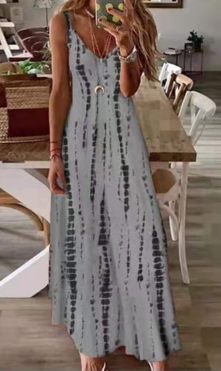 LP | Colorful striped spaghetti dress