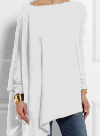 Mery | Fashion poncho with asymmetry