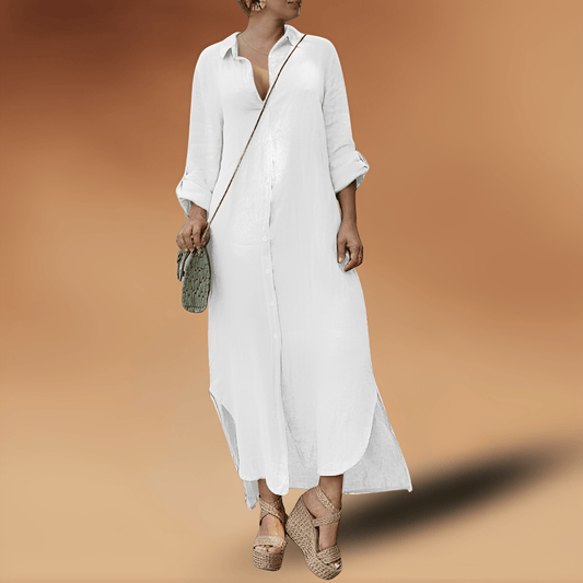 LP | Lavigne - Elegant long dress in linen