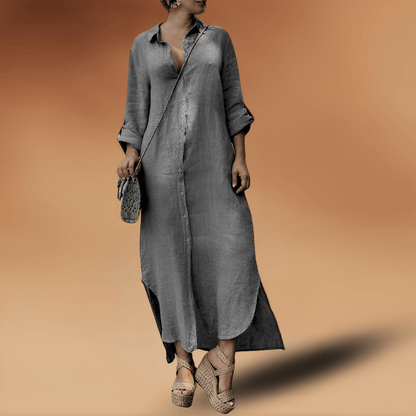 LP | Lavigne - Elegant long dress in linen