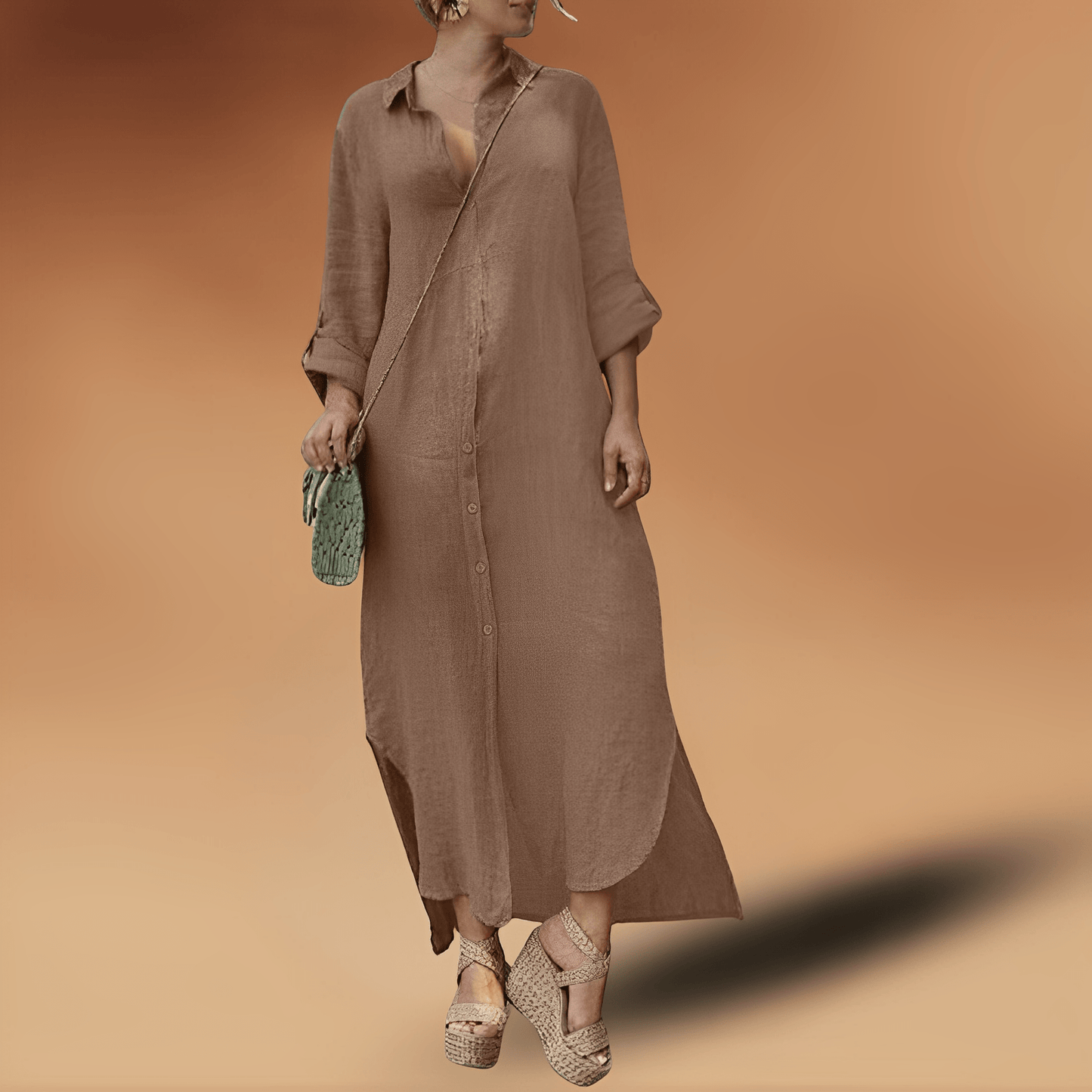 LP | Lavigne - Elegant long dress in linen