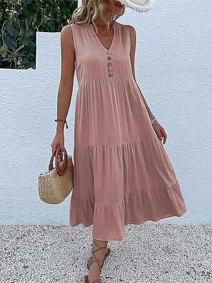 LP | Casual dress with buttons