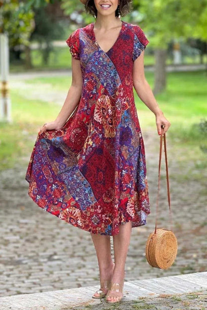 Simple and flowing dress