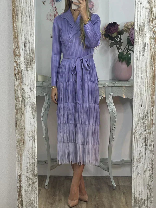 Mc | lace dress with color gradients