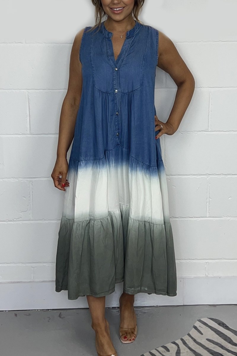 LP | Sleeveless tie-dye dress for women