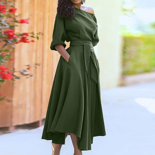 LP | Elegant dress with half sleeves