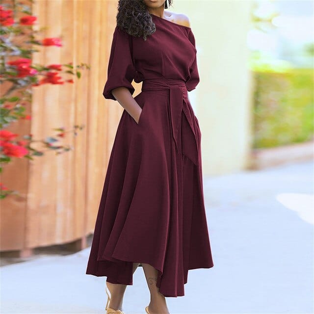LP | Elegant dress with half sleeves