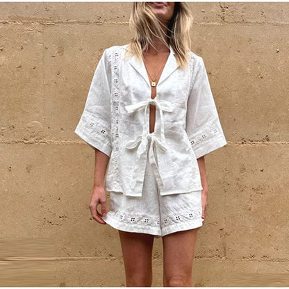 LP | Embroidered dresses with shorts