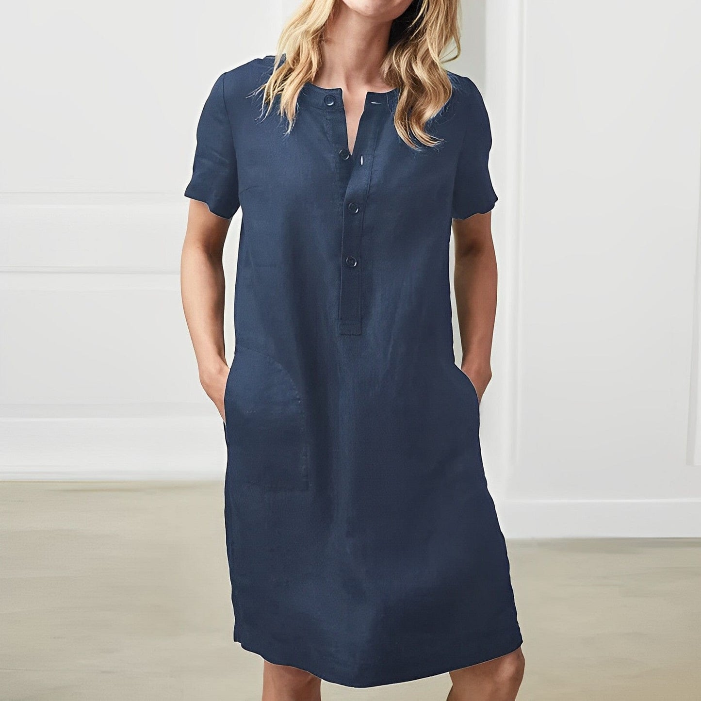 LP | Comér - dress with buttons-fashionable