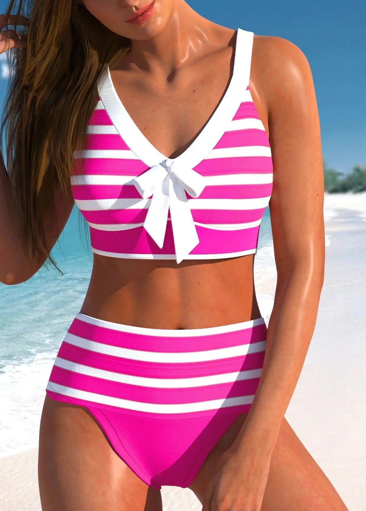 Elegant colorful summer bikini