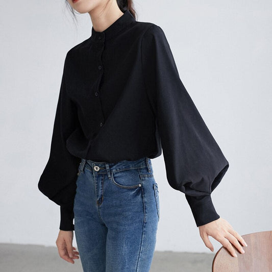 AYELET | Blouse with puffed sleeves