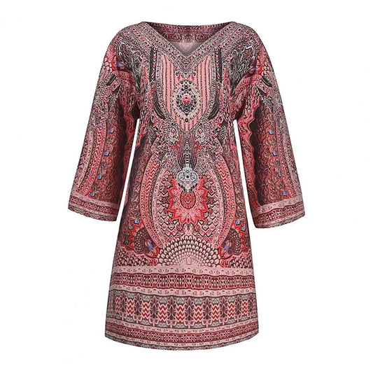 LP | Boho-style loose-fitting mini dress