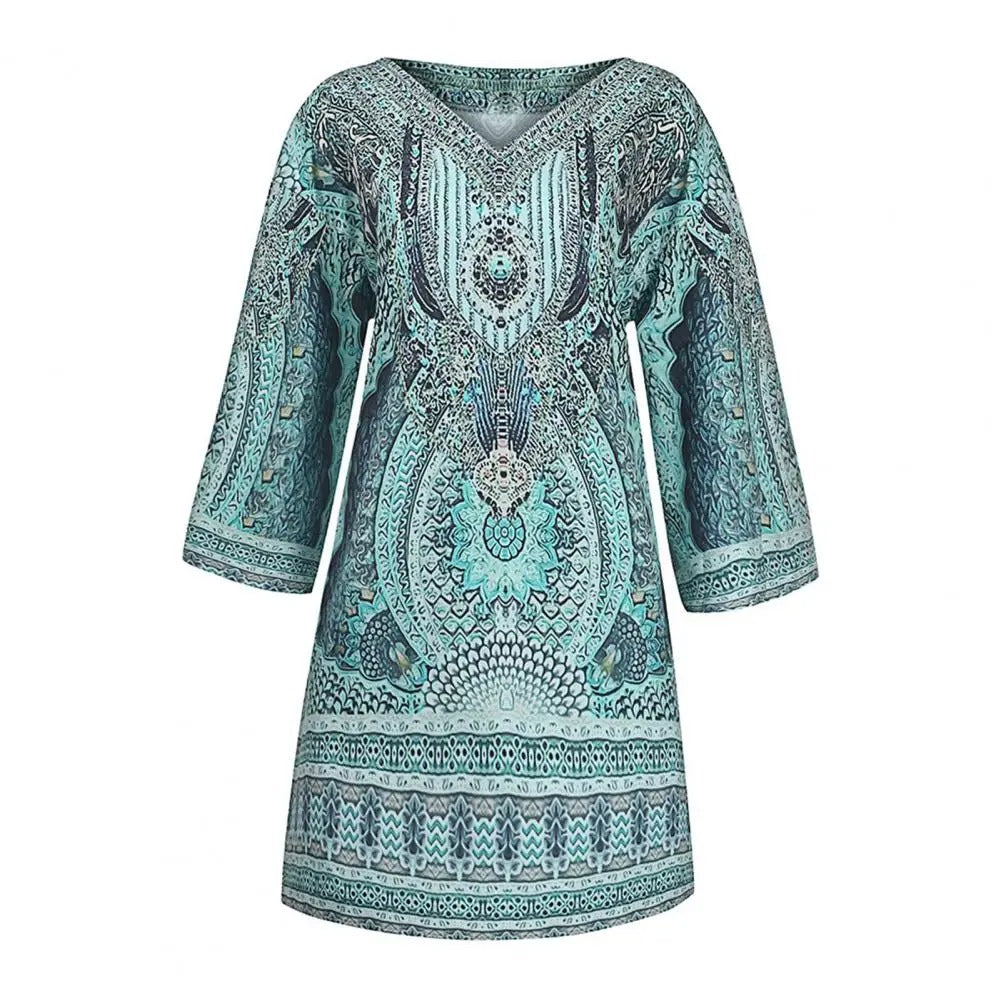 LP | Boho-style loose-fitting mini dress
