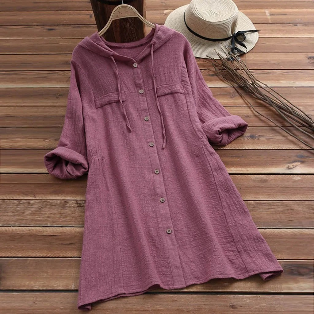 LP | Cozy hoodie and details with buttons