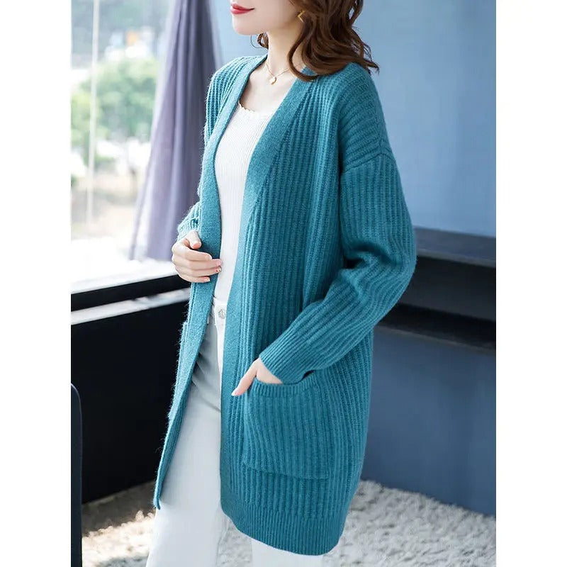 LP | Knitted oversized cardigan with front pockets