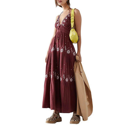 LP | Maxi dress embroidered Boheme