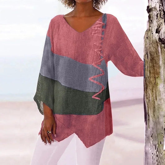 LP | Elegant summer shirt-tricolor