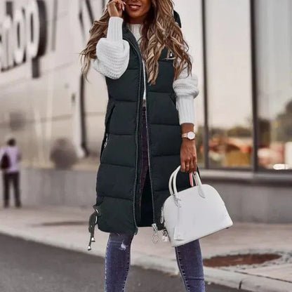 LP | padded vest with hood