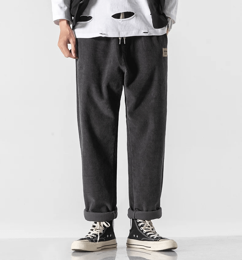 LP | Fashionable corduroy pants for men in vintage style