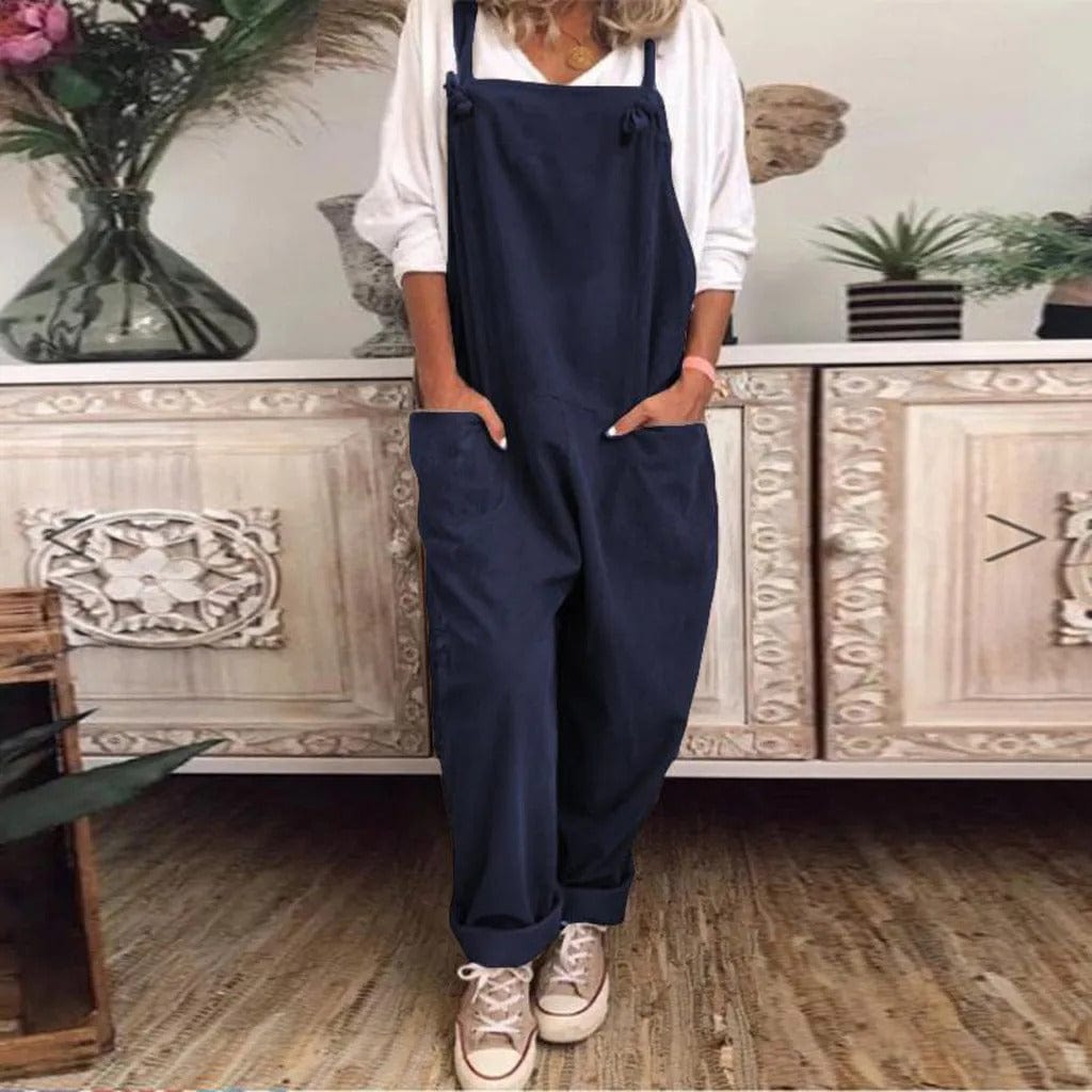 LP | Loose-fitting cotton and linen jumpsuit