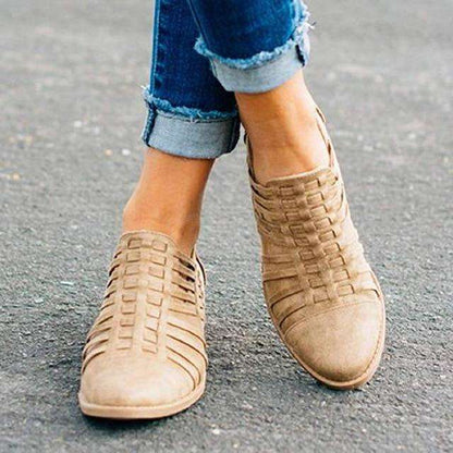 Low-heeled shoes Thick-heeled slide sandals