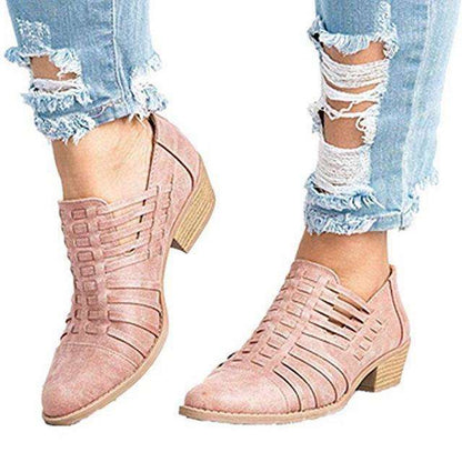 Low-heeled shoes Thick-heeled slide sandals