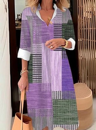Mc | elegant dress with windblown shirt
