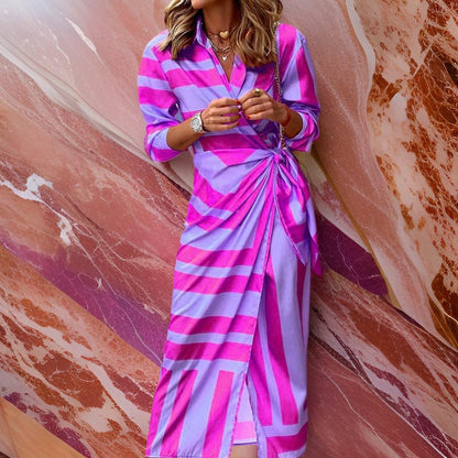 Marvion��� | Elegante vestido envolvente estampado chic