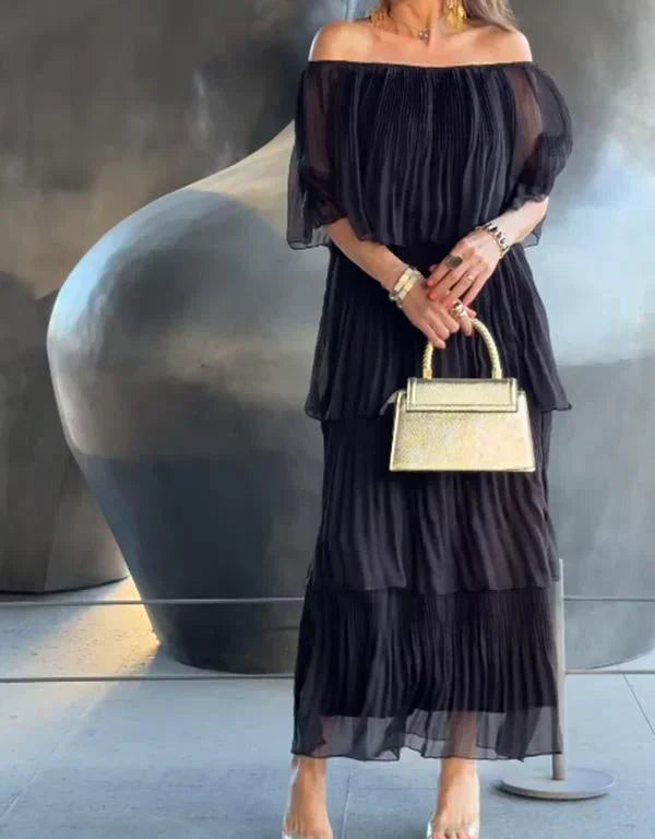 Mc | Elegant chiffon long dress