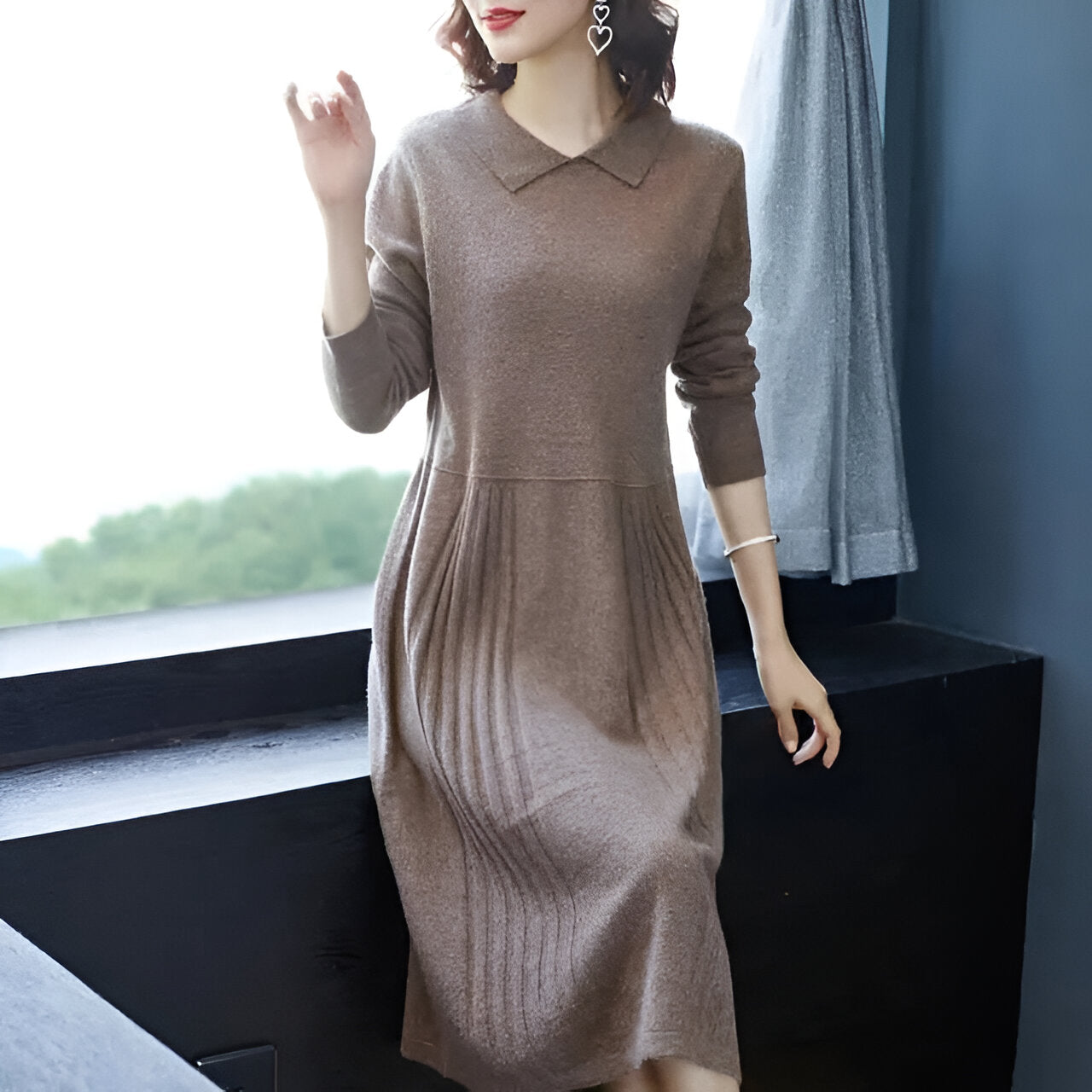 Mc | Effortless elegance with a maxi knit dress