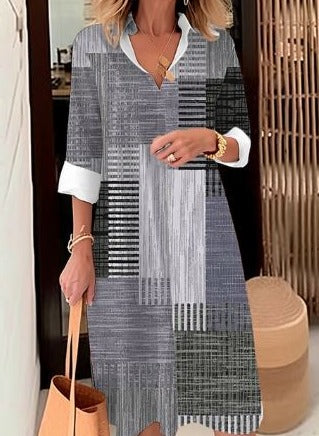 Mc | elegant dress with windblown shirt