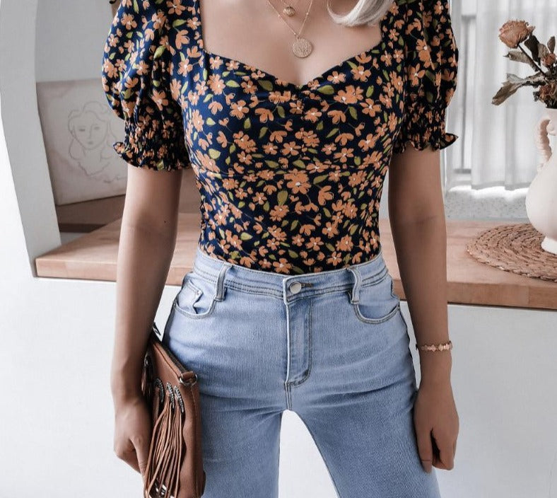 Shanaya Shirt with Puff sleeves | A cheerful summer shirt