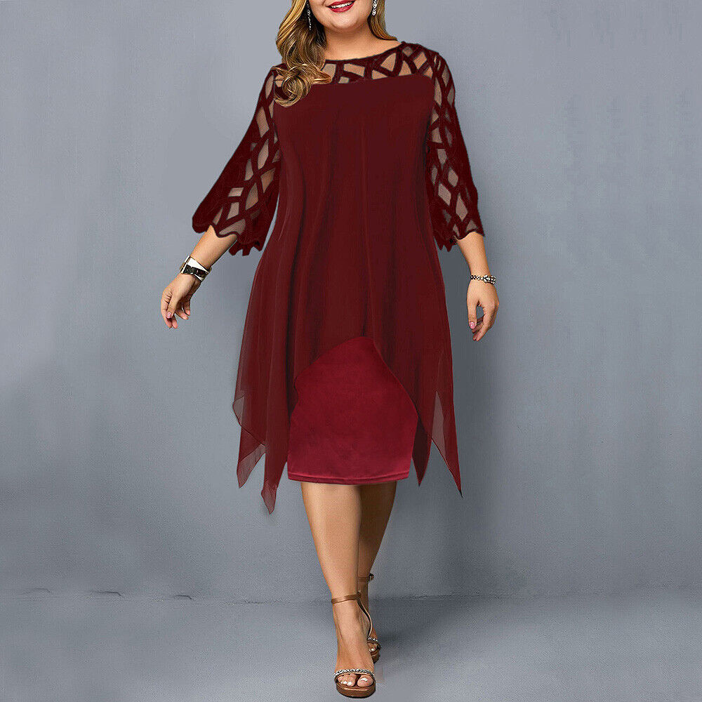 LP | Elegant midi dress in plus sizes