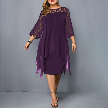 LP | Elegant midi dress in plus sizes